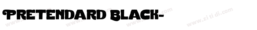 Pretendard Black字体转换